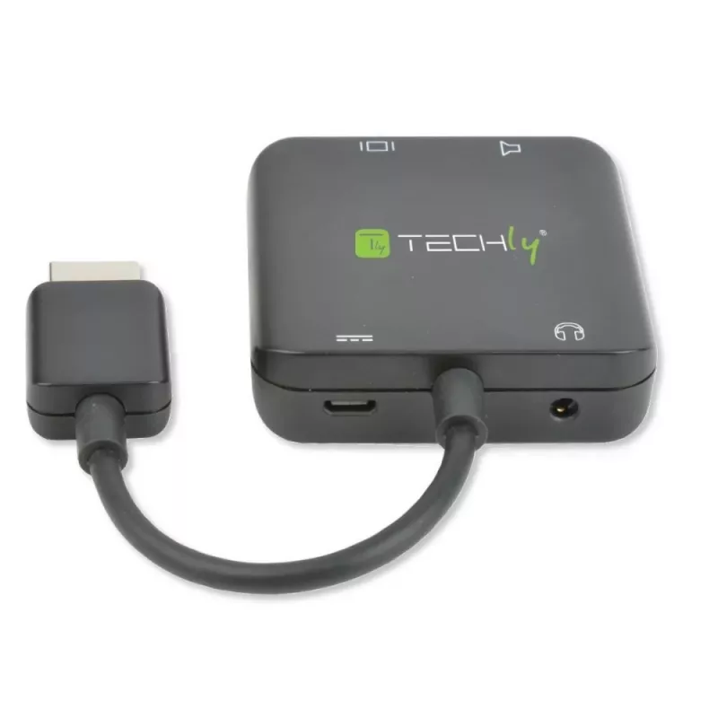 Techly Ekstraktor audio HDMI Stereo/Audio 5.1 kanałów 4K 3D IDATA HDMI-VGA8
