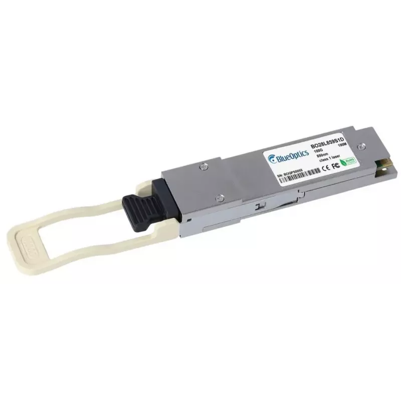 Moduł transceivera światłowodowego BlueOptics AOM-MMA1B00-C100D-MLN-BO QSFP28 100m