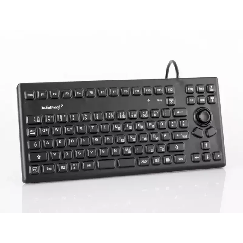 Klawiatura GETT TKG-086-MB-IP68-Czarny Przemysłowa USB QWERTZ Niemiecka