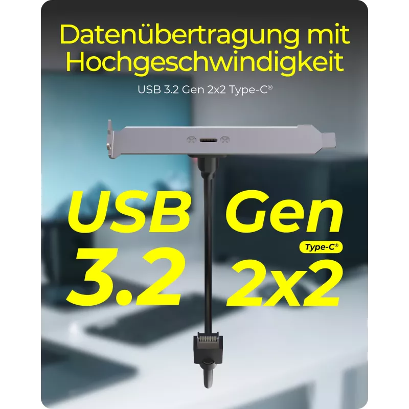 Panel tylny ICY BOX USB Type-C z wewnętrznym złączem USB Type-E