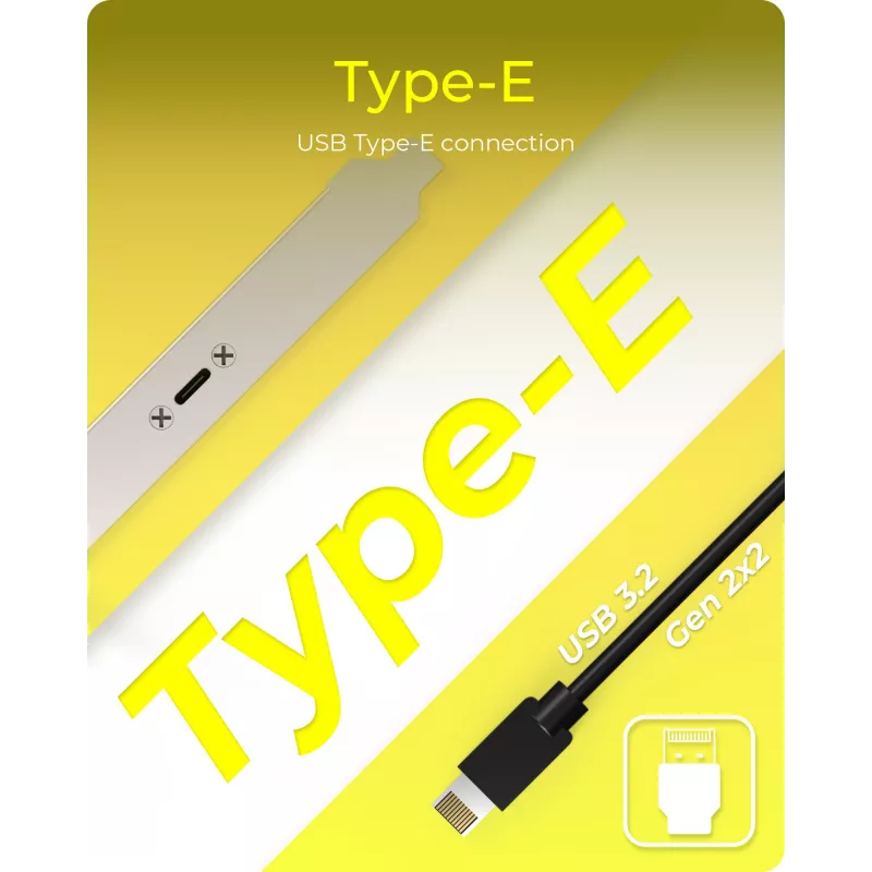 Panel tylny ICY BOX USB Type-C z wewnętrznym złączem USB Type-E