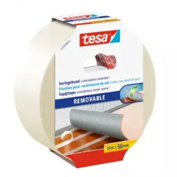 Taśma duct tape Tesa 55735-00014-11, polipropylen (PP) biała, 25 m × 50 mm, do znakowania wewnątrz pomieszczeń