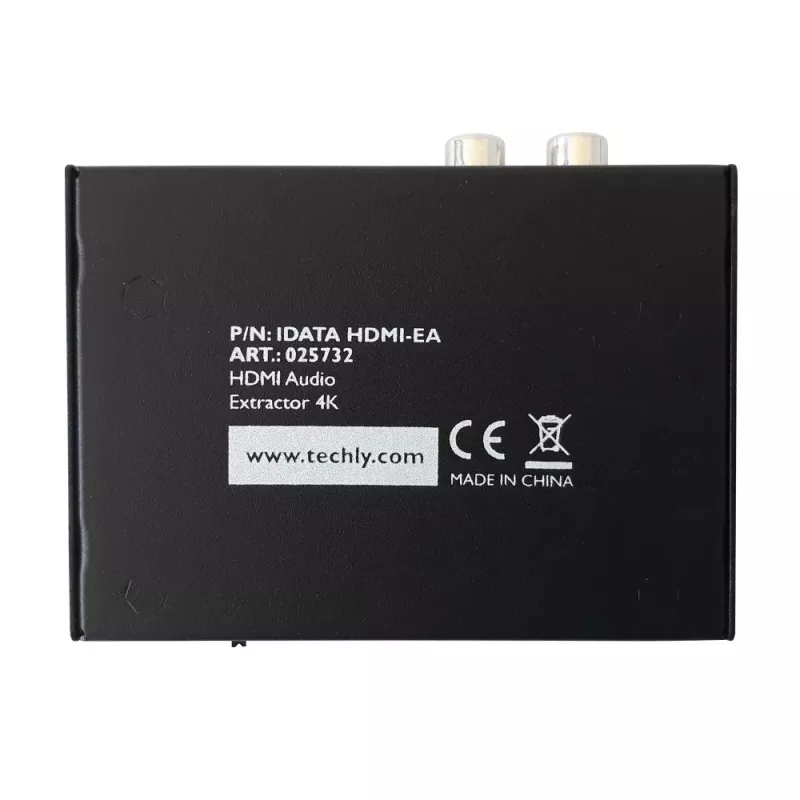 Techly Audio Extractor HDMI SPDIF + RCA R/L IDATA HDMI-EA, 5 V, 77 mm, 64 mm, 23 mm, 351 g