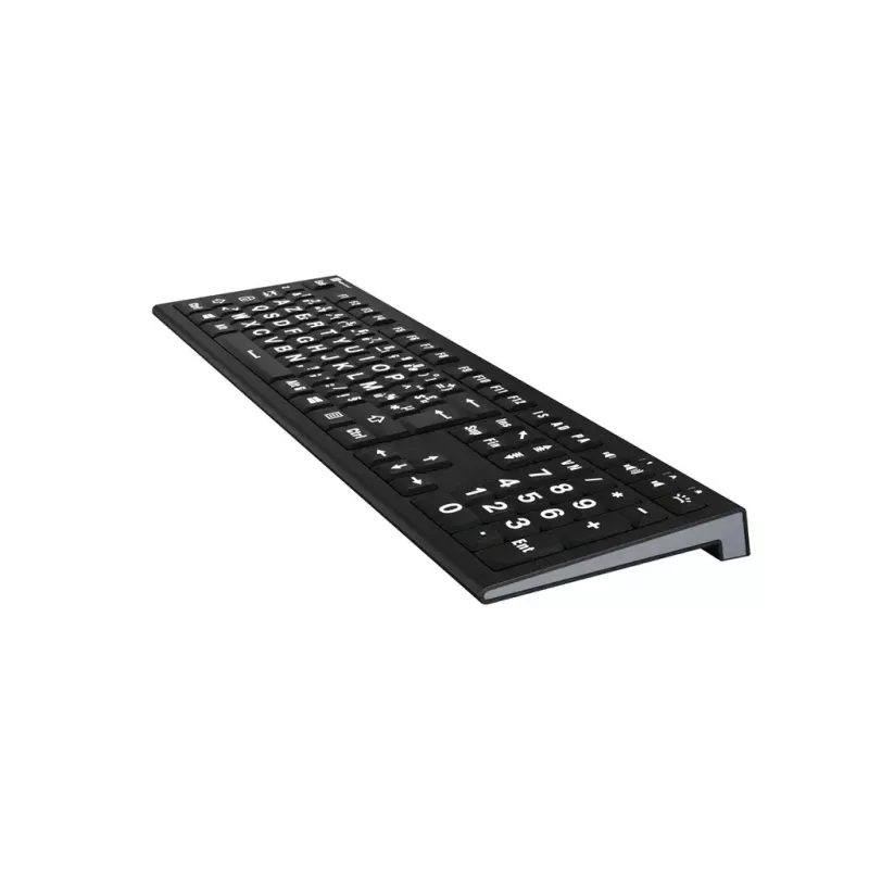 Klawiatura Logickeyboard LKB-LPWB-A2PC-FR Uniwersalna USB AZERTY French Czarna