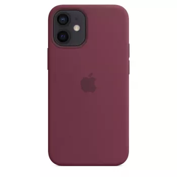 Etui Apple iPhone 12 mini silikonowe z MagSafe w kolorze śliwkowym