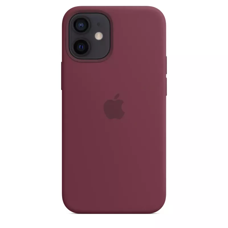 Etui Apple iPhone 12 mini silikonowe z MagSafe w kolorze śliwkowym