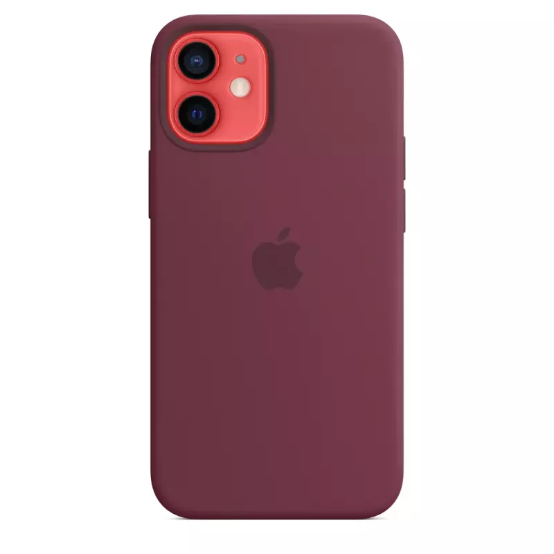 Etui Apple iPhone 12 mini silikonowe z MagSafe w kolorze śliwkowym