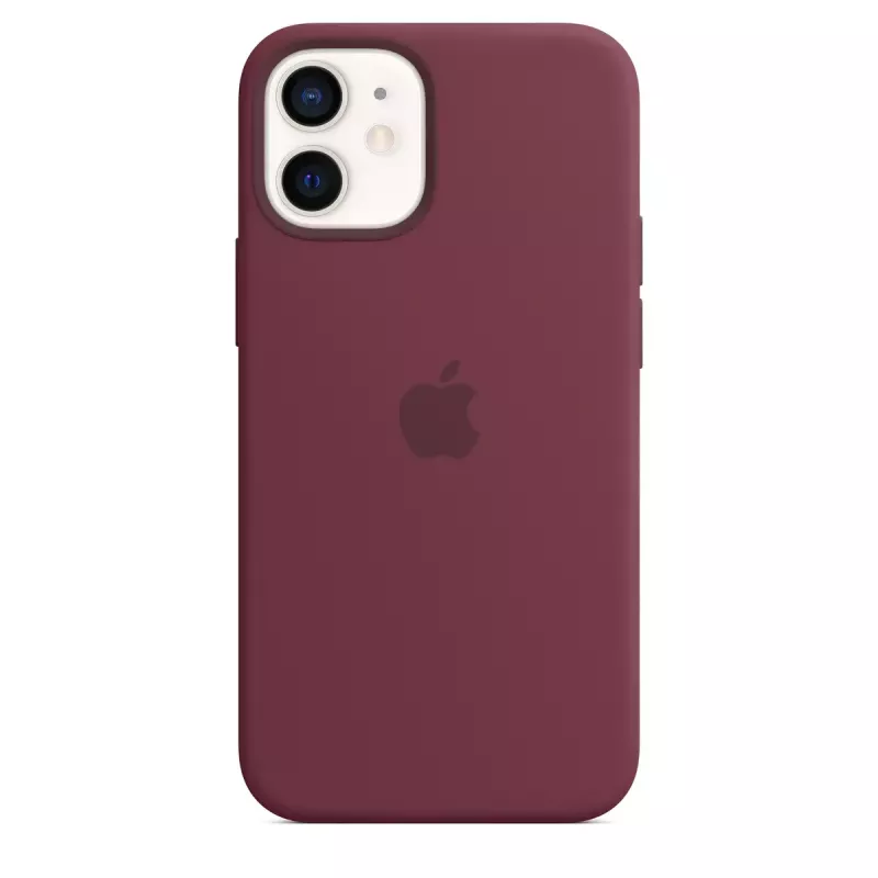 Etui Apple iPhone 12 mini silikonowe z MagSafe w kolorze śliwkowym