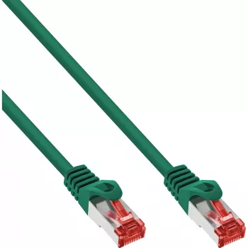 InLine 30szt. Opakowanie zbiorcze Patch kabel S/FTP PiMF Kat.6 PVC miedziany zielony 3m