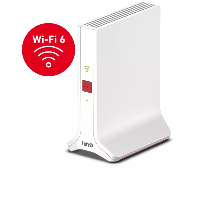 Repeater Wi‑Fi FRITZ Repeater 3000 AX Edition — dwupasmowy 2,4/5 GHz, Wi‑Fi 6 (802.11ax), do 2400 Mbps, Gigabit Ethernet
