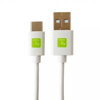 Kabel USB Techly ICOC MUSB20-CMAM20TW USB 2.0 2 m USB A USB C Biały