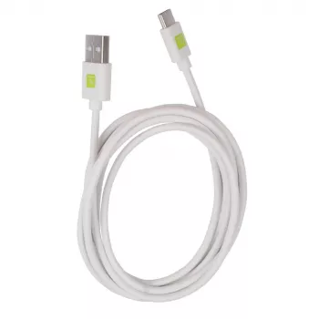 Kabel USB Techly ICOC MUSB20-CMAM20TW USB 2.0 2 m USB A USB C Biały