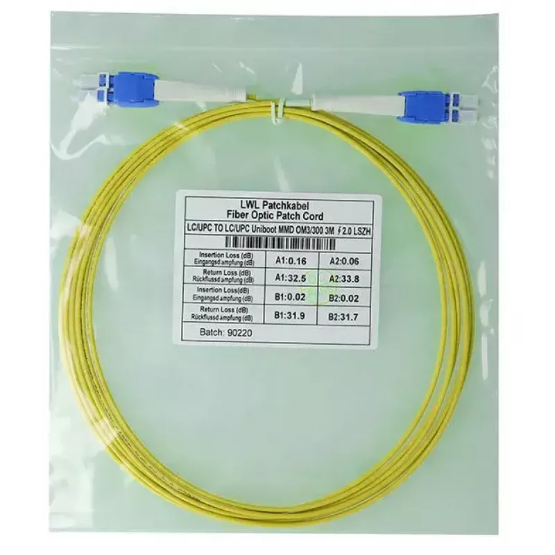 BlueOptics SFP8181BU5MK Kabel światłowodowy InfiniBand 5m LC Żółty