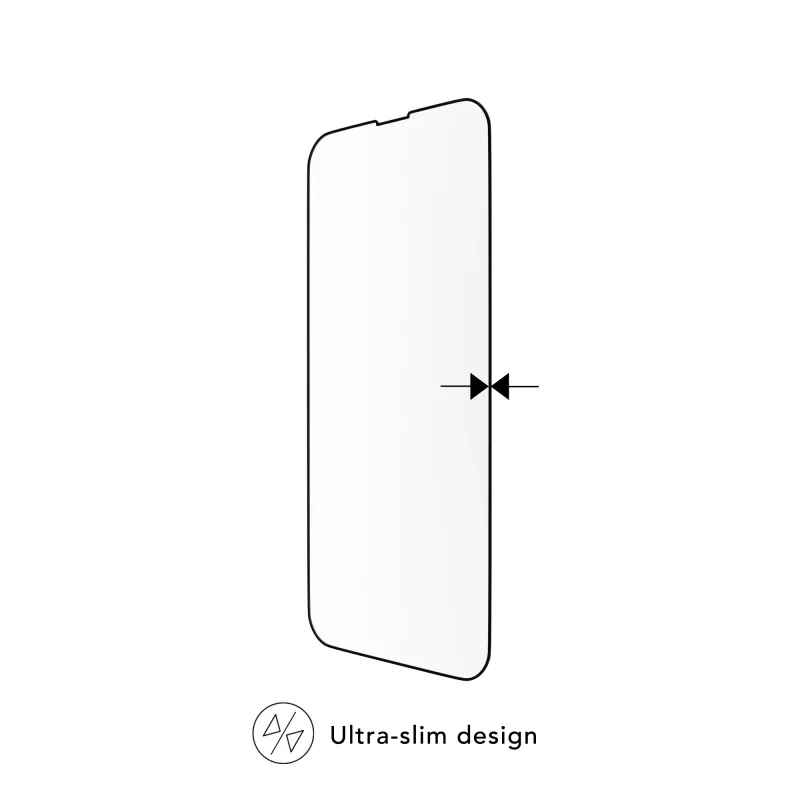 dbramante1928 Eco-Shield iPhone 13 13 Pro 14 Czarna krawędź Odporny na kurz i zarysowania Szkło hartowane Osłona ekranu