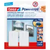 Wieszak ścienny Tesa 58031-00020 biały plastik, maks. obciążenie 1 kg, opakowanie 2 szt.