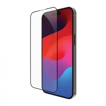 Clear Ochrona ekranu d bramante eco-shield for iPhone 15 Pro, przezroczysty z czarną krawędzią