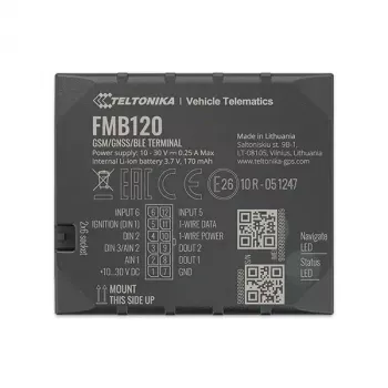 Teltonika FMB120 Czarny, pyłoszczelny lokalizator GPS do samochodu