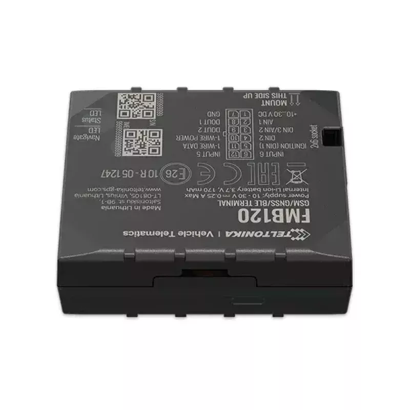 Teltonika FMB120 Czarny, pyłoszczelny lokalizator GPS do samochodu