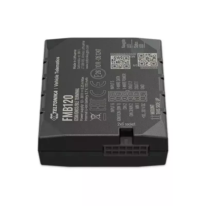 Teltonika FMB120 Czarny, pyłoszczelny lokalizator GPS do samochodu