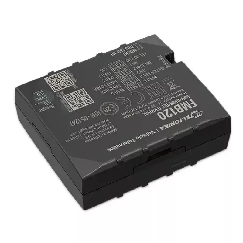 Teltonika FMB120 Czarny, pyłoszczelny lokalizator GPS do samochodu