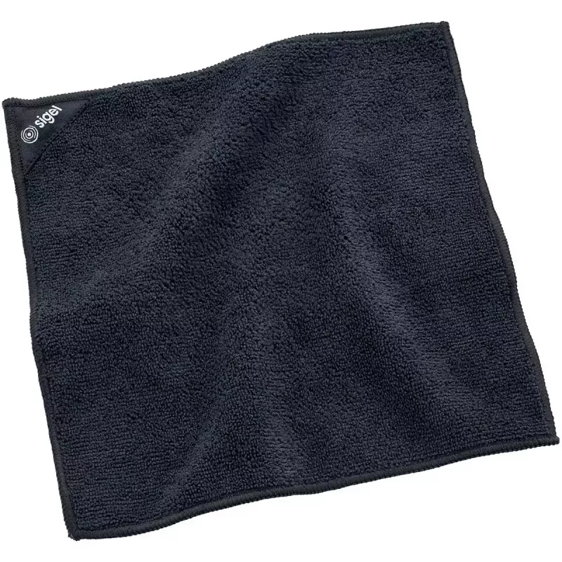 Ściereczka czyszcząca z mikrofibry Sigel BA110 neodymowa czerń 250x250mm