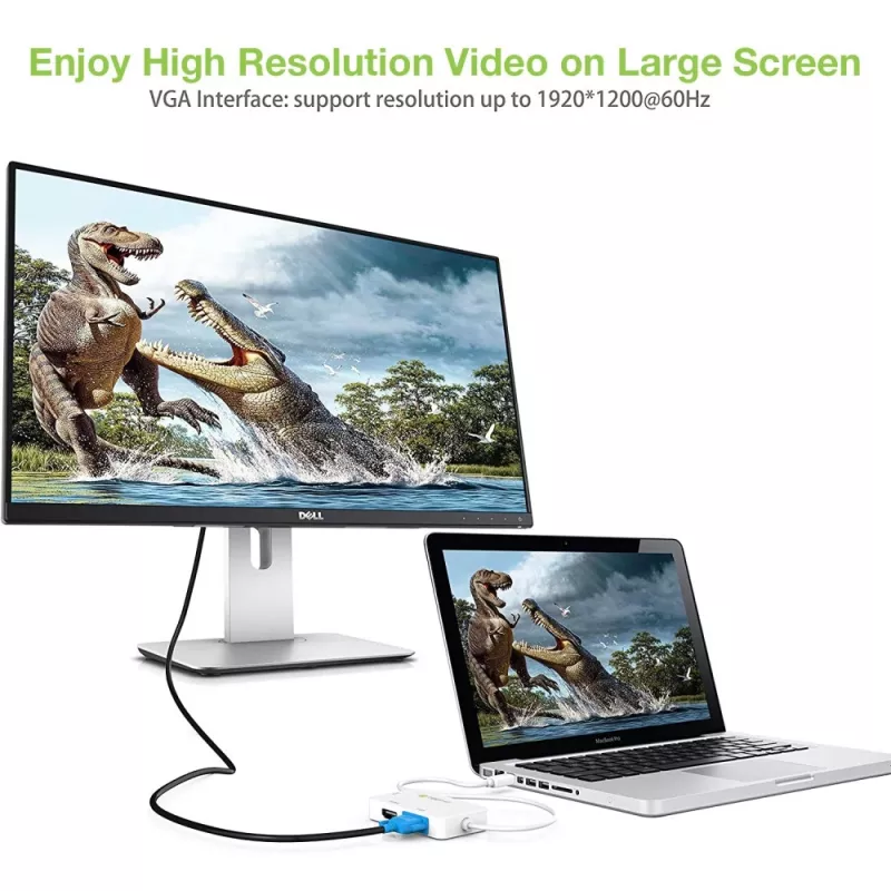 Techly Adapter 3 w 1 Mini DisplayPort (Thunderbolt) na HDMI / DVI / VGA IADAP MDP-COMBOF12