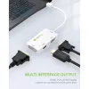Techly Adapter 3 w 1 Mini DisplayPort (Thunderbolt) na HDMI / DVI / VGA IADAP MDP-COMBOF12