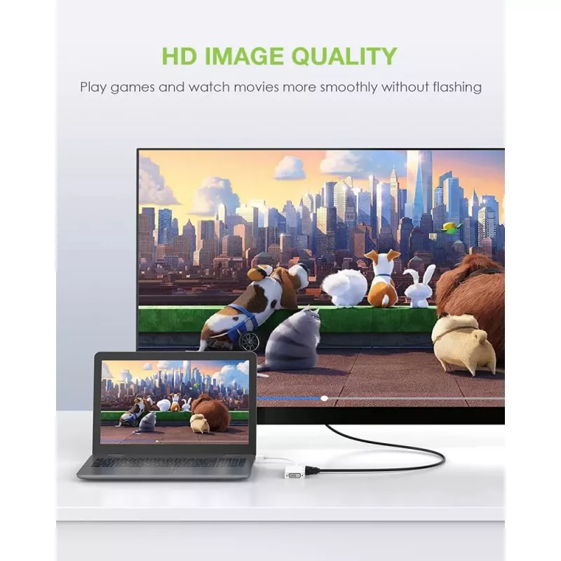 Techly Adapter 3 w 1 Mini DisplayPort (Thunderbolt) na HDMI / DVI / VGA IADAP MDP-COMBOF12