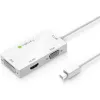 Techly Adapter 3 w 1 Mini DisplayPort (Thunderbolt) na HDMI / DVI / VGA IADAP MDP-COMBOF12