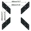 Uniwersalny adapter Techly VESA 200x200 do 400x400 Czarny ICA-LCD G11A