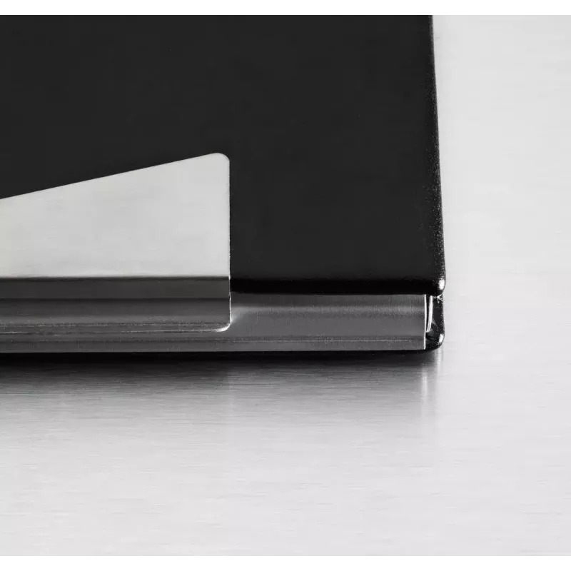 Etui na wizytówki Sigel VZ131 Aluminium Czarny Srebrny
