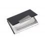 Etui na wizytówki Sigel VZ131 Aluminium Czarny Srebrny