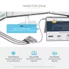 StarTech.com 3-portowy adapter USB-C do wielu monitorów, koncentrator MST USB Type-C na 3x DisplayPort 1.4, potrójny przedłużacz/rozdzielacz ekranu laptopa 4K 60 Hz DP, HDR, dodatkowo długi wbudowany kabel — tylko Windows
