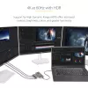StarTech.com 3-portowy adapter USB-C do wielu monitorów, koncentrator MST USB Type-C na 3x DisplayPort 1.4, potrójny przedłużacz/rozdzielacz ekranu laptopa 4K 60 Hz DP, HDR, dodatkowo długi wbudowany kabel — tylko Windows