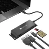 Techly IADAP-USBC-935 stacja dokująca/replikator portów do laptopa Przewodowa USB 3.2 Gen 1 (3.1 Gen 1) Type-C Czarny