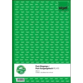 Notatnik Sigel PG415 A4 50 arkuszy zielono-biały