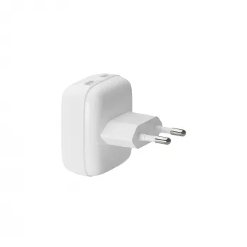 Ładowarka sieciowa bramante re-charge Pro EU płaski 2×USB-C 20W biała (do użytku wewnętrznego)