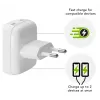 Ładowarka sieciowa bramante re-charge Pro EU płaski 2×USB-C 20W biała (do użytku wewnętrznego)