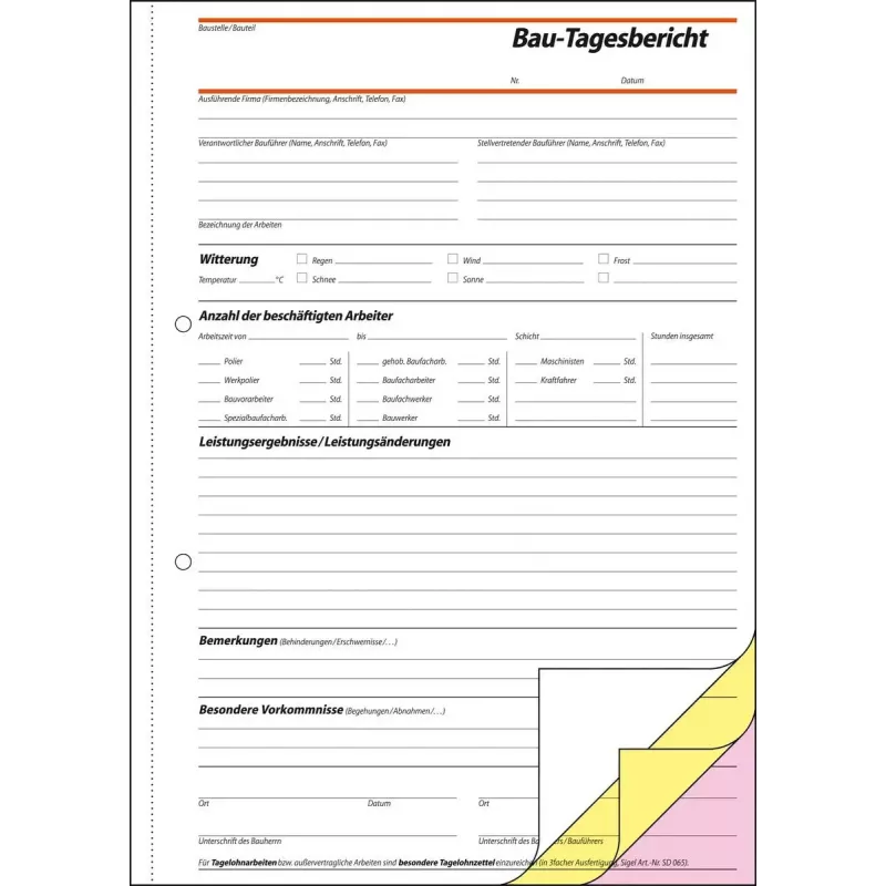 Formularz biznesowy Sigel SD063 zielony A4 120 arkuszy