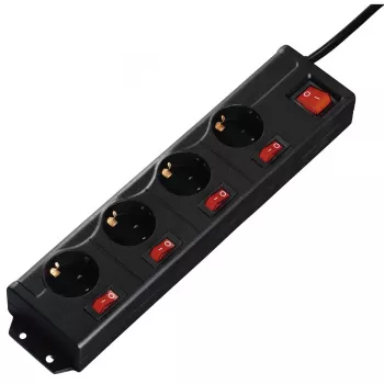 Hama 137257 przedłużacz 1.4 m 4 gniazda AC Wewnętrzny Biały
