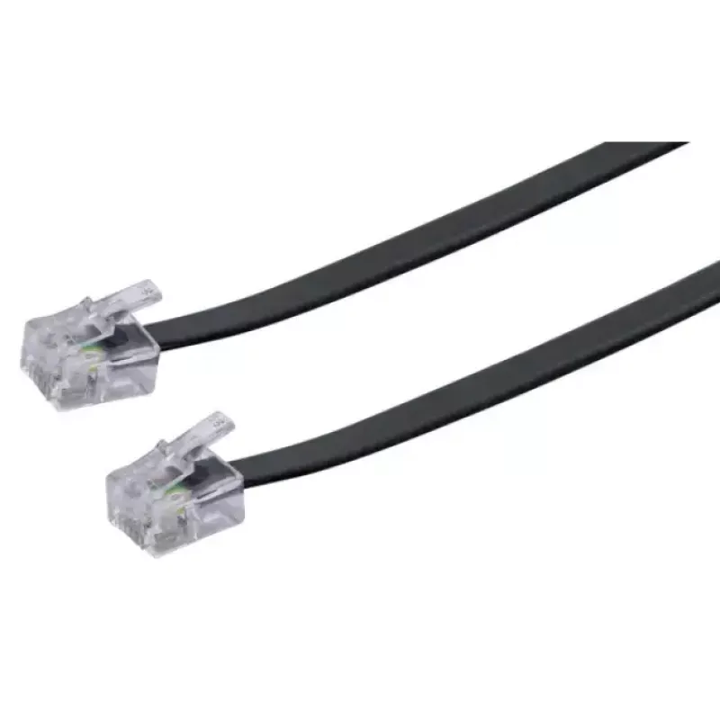 Kabel sieciowy Schwaiger 6,0 m RJ-11 - RJ-11 6 m Czarny