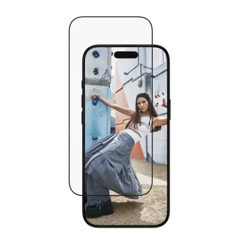 Szkło ochronne PanzerGlass SAFE do iPhone 17 Ultra‑Wide Fit z czarną ramką