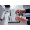 BakkerElkhuizen S-board 840 US Qwerty, Tenkeyless (80 - 87%), przewodowa, USB, przełącznik nożycowy, QWERTY, jasnoszary, biały