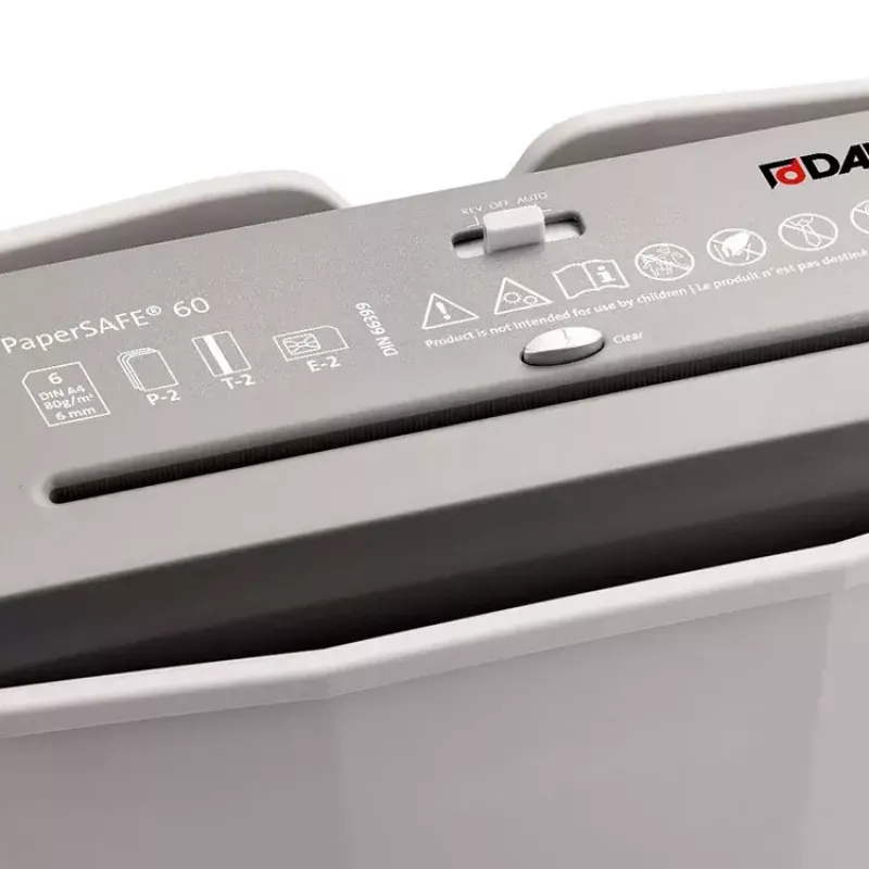 Niszczarka do papieru Dahle PaperSAFE 60 niszczenie w paski 70 dB 22 cm szary