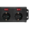 Hama 00137259 listwa zasilająca 1,4 m 6 gniazd AC Wewnętrzna Czarna