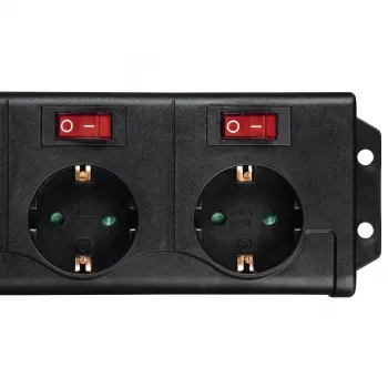 Hama 00137259 listwa zasilająca 1,4 m 6 gniazd AC Wewnętrzna Czarna