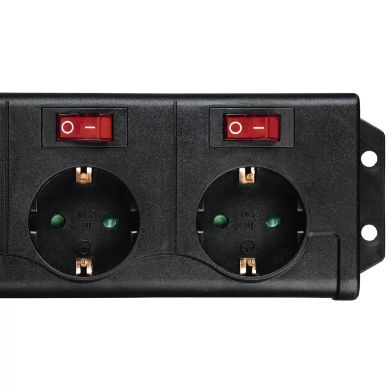 Hama 00137259 listwa zasilająca 1,4 m 6 gniazd AC Wewnętrzna Czarna