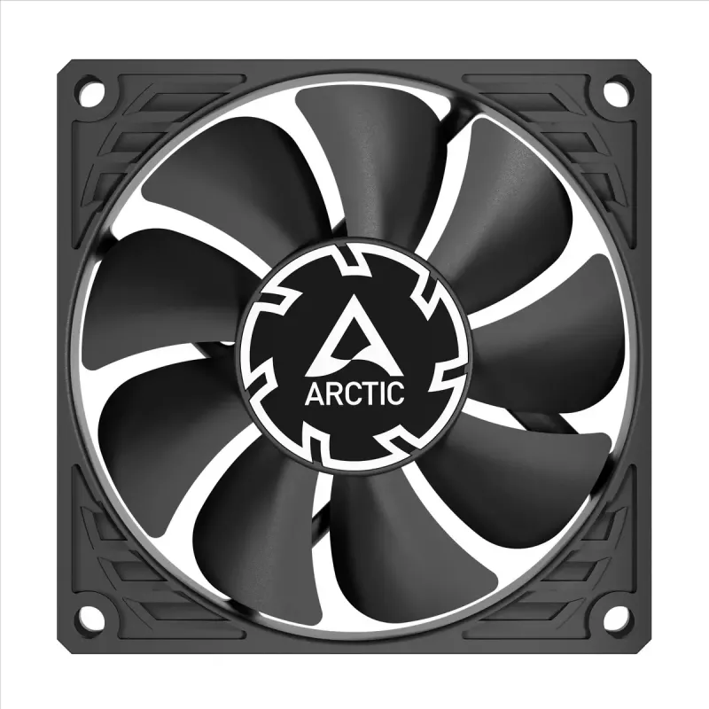 Wentylator Arctic P8 cienki PWM PST 80mm niskoprofilowy 38,23 m³/h łożysko hydrodynamiczne czarny