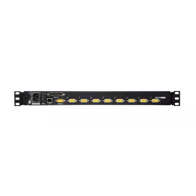 Przełącznik KVM ATEN CL5708IM do montażu w szafie rack Czarny USB PS/2 VGA