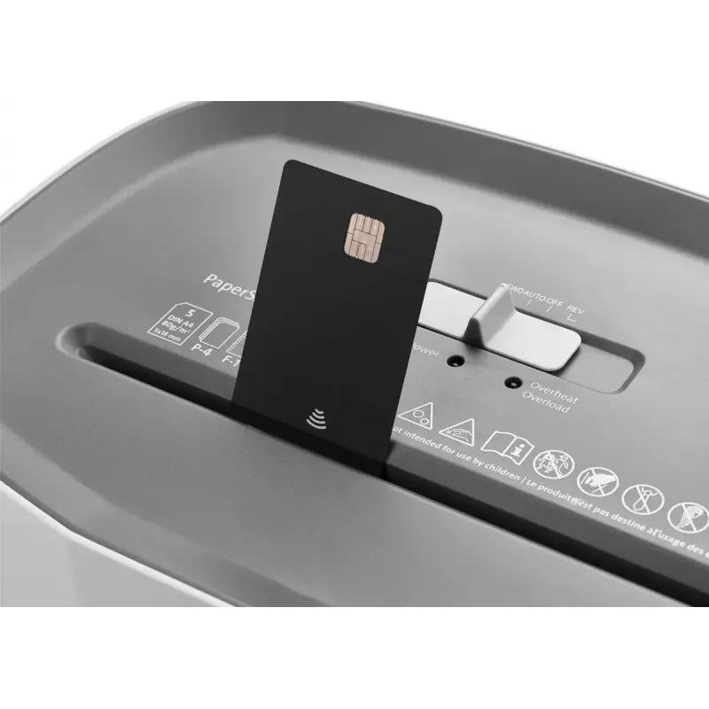 Niszczarka dokumentów Dahle PaperSAFE 100, cięcie krzyżowe, 70 dB, 22 cm, szaro-biała